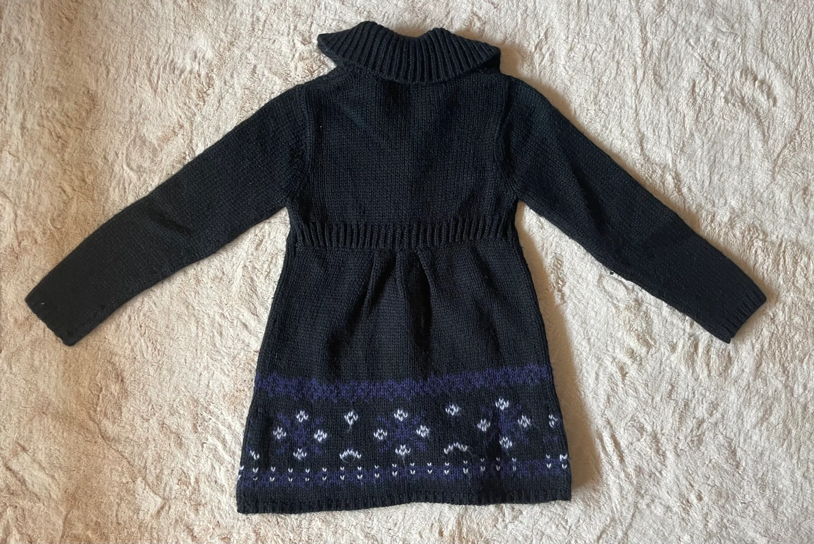 Veste en maille Catimini pour fille de 10 ans noire à col haut – photo 2